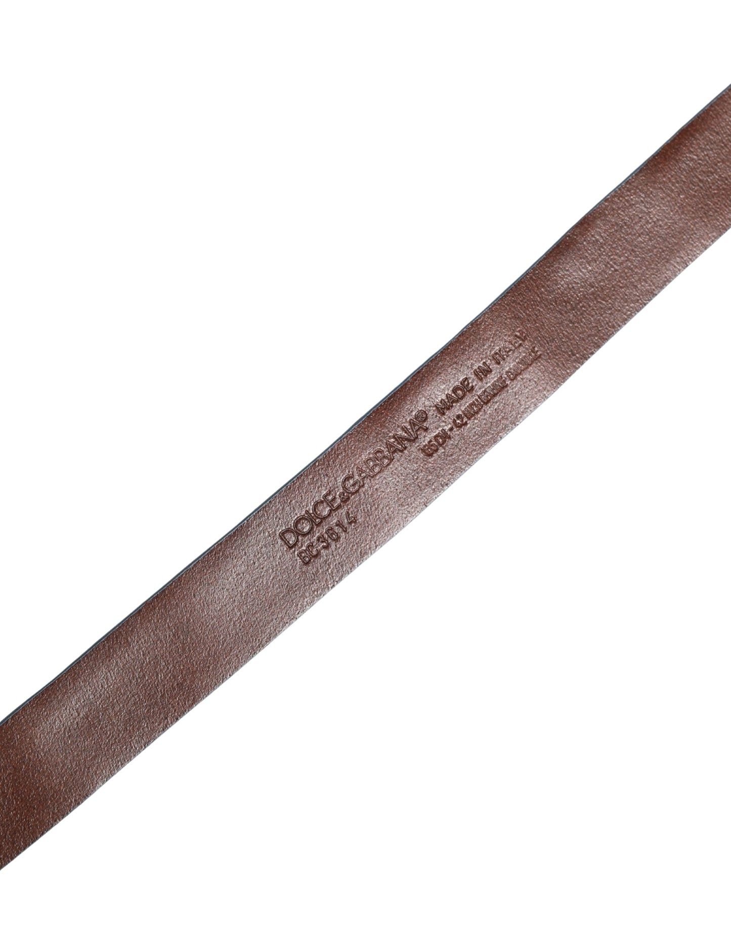 Navy Blue Leather Gold Tone Metal Buckle Belt