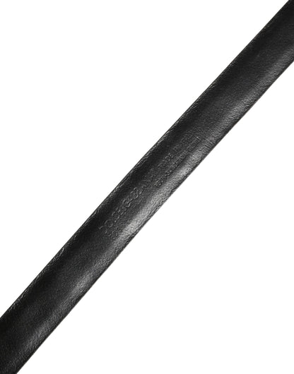 Brown Leather Silver Tone Metal Buckle Belt