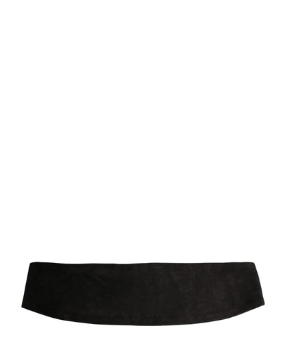 Black Velvet Wide Belt Waist  Cummerband Men