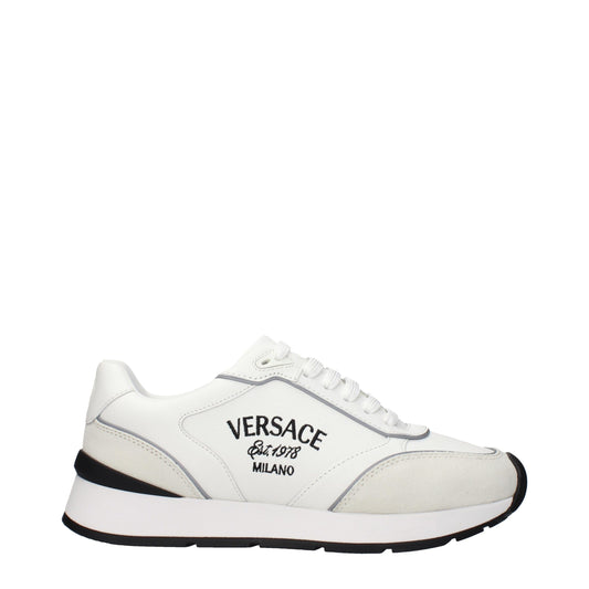 White Leather Athletic Sneakers