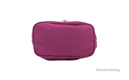 Versace Small Dahlia Nylon Medusa Pendant Bucket Chain Crossbody Bag Purse