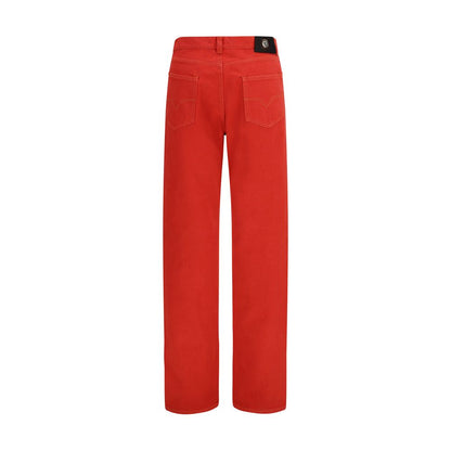 Multicolor Cotton Straight-Leg Jeans
