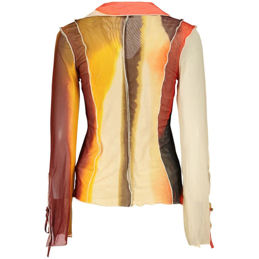 Beige Polyester Pattern Shirt