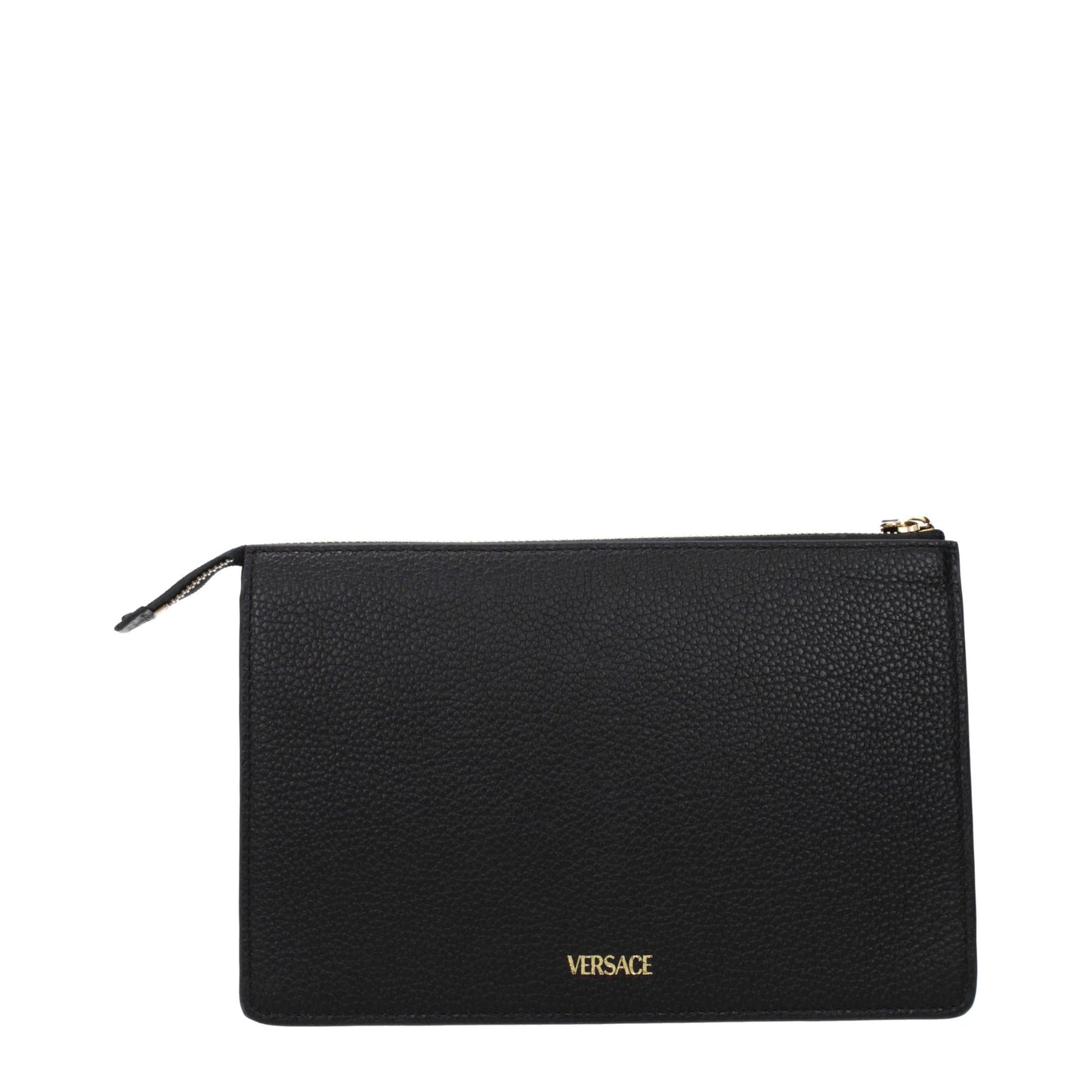 Black Leather Clutch Bag