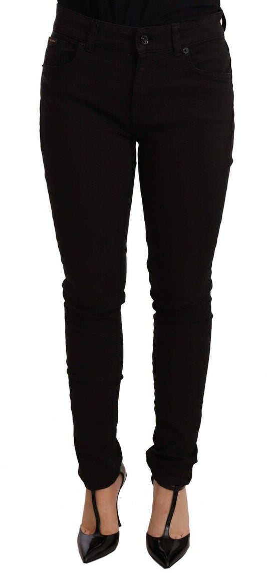 Black Slim Fit Denim Cotton Stretch Jeans