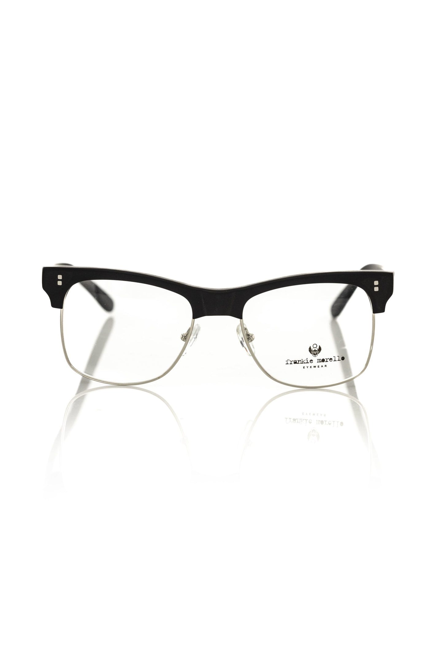 Black Metallic Men's Eyeglass Frame