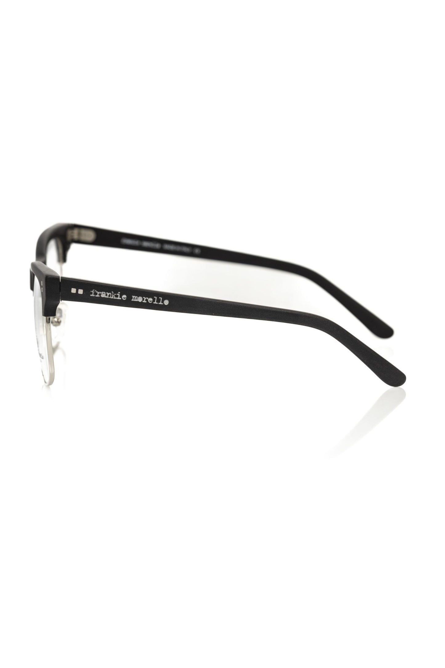 Black Metallic Men's Eyeglass Frame