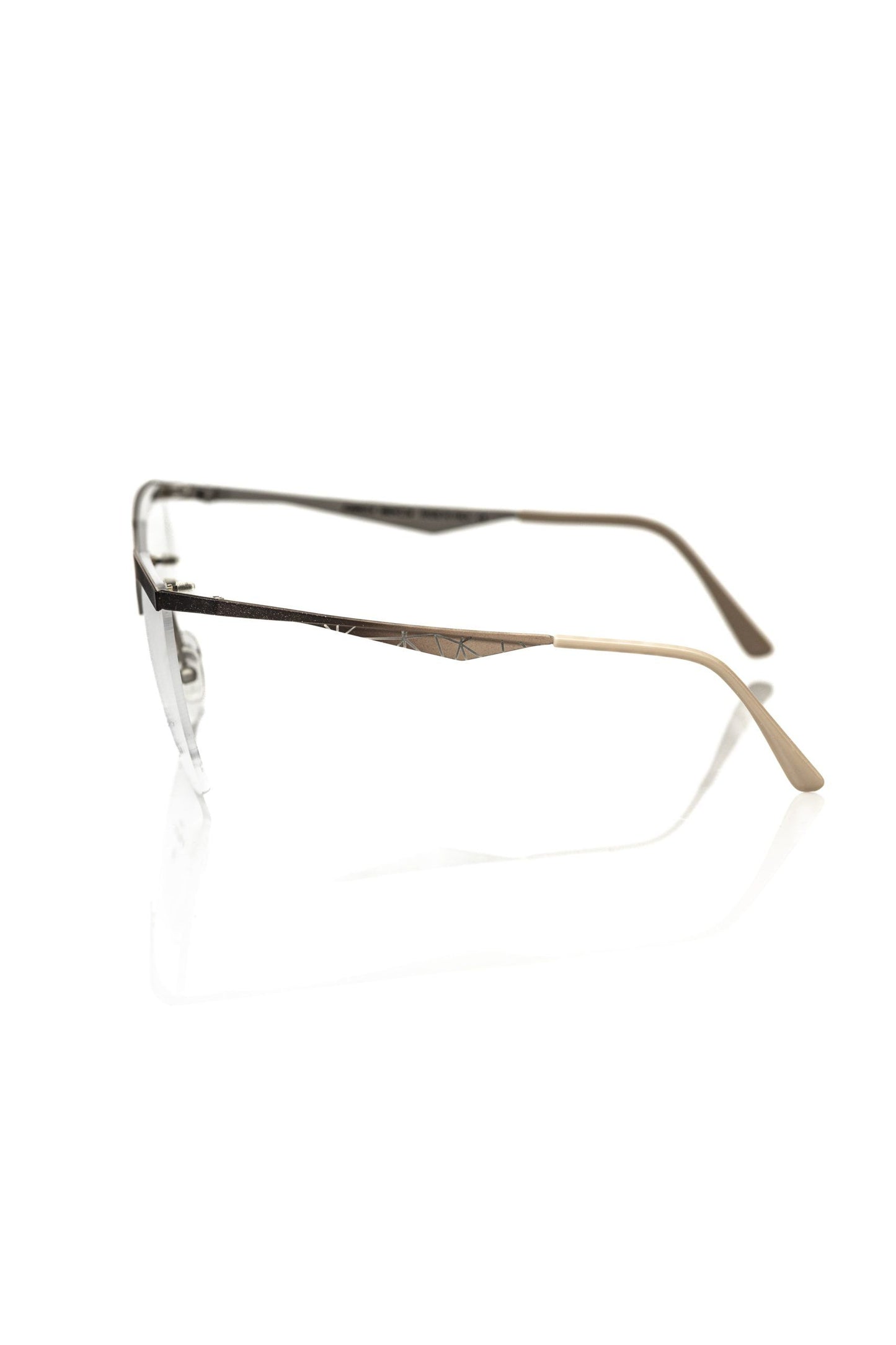 Gold Metallic Women's Eyeglass Frame