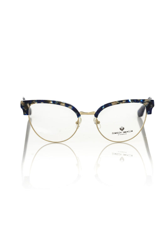 Blue Metallic Women's Eyeglass Frame