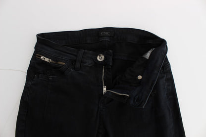 Black Cotton Slim Fit Denim Jeans