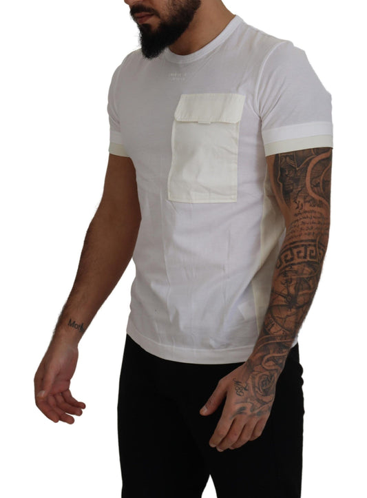 White Flap Pocket Short Sleeves T-shirt