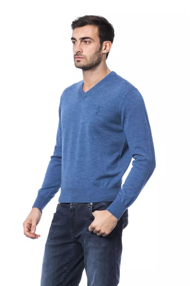 Blue Merino Wool Sweater