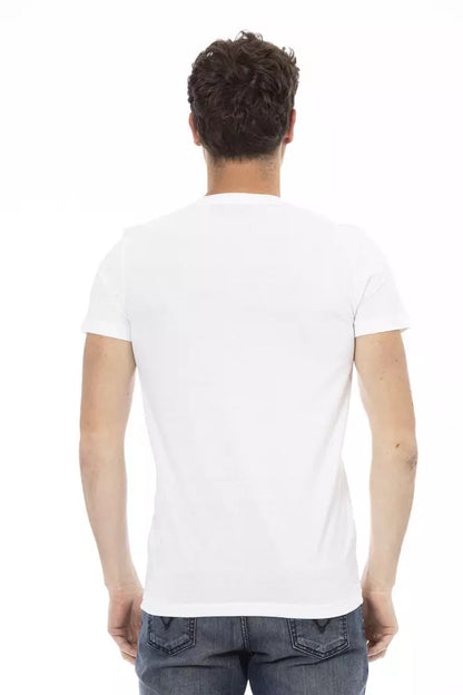 White Cotton Men's T-Shirt