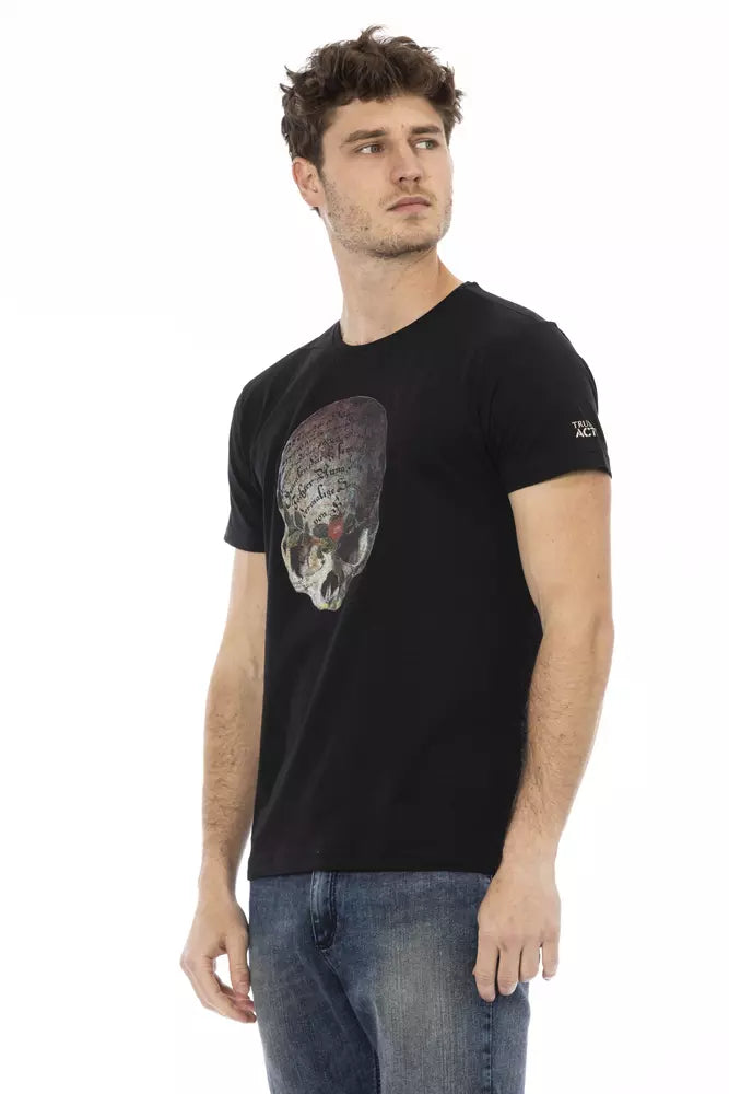 Black Cotton Men's T-Shirt