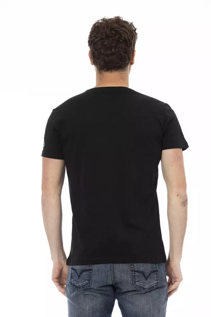 Black Cotton Men's T-Shirt