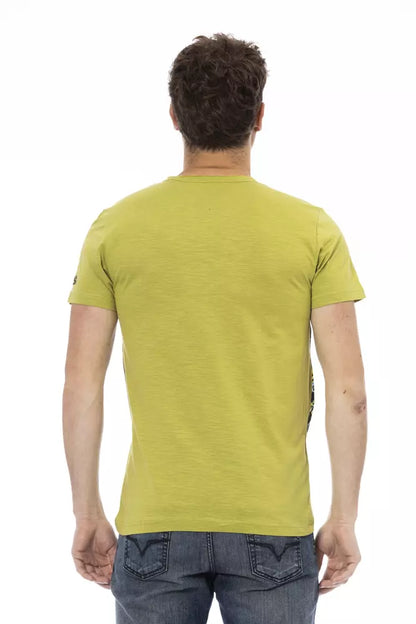 Green Cotton Men's T-Shirt