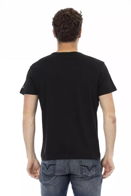 Black Cotton Men's T-Shirt