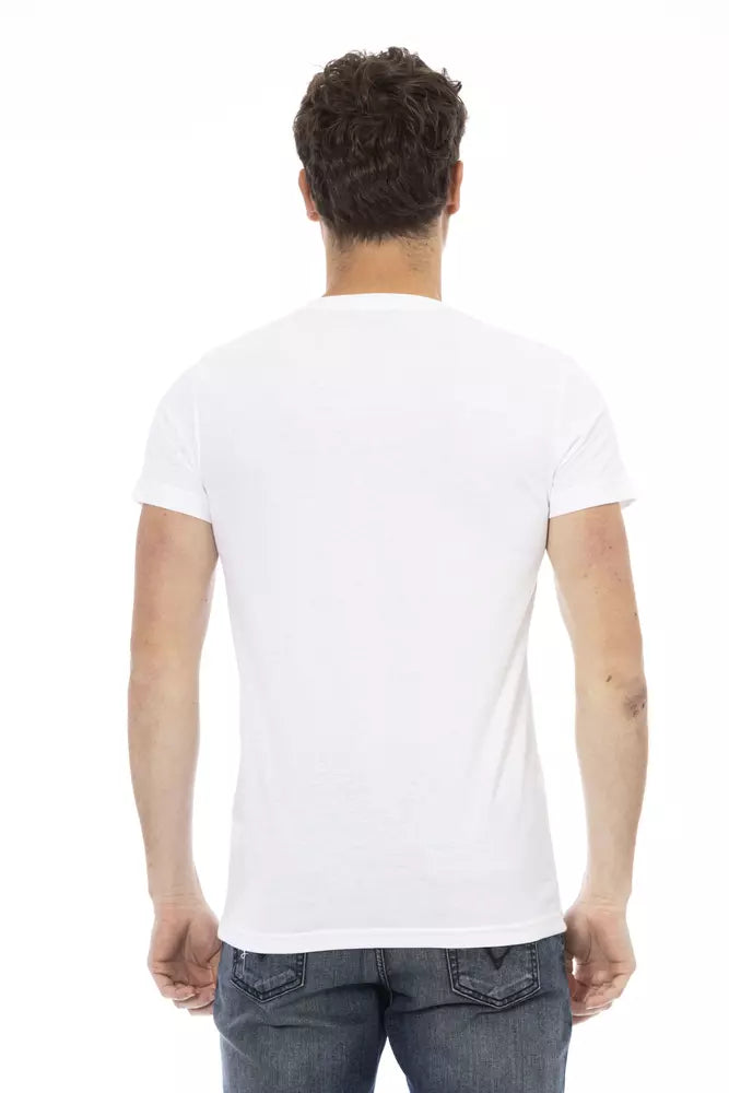 White Cotton Men's T-Shirt
