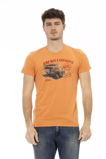 Orange Cotton Men's T-Shirt