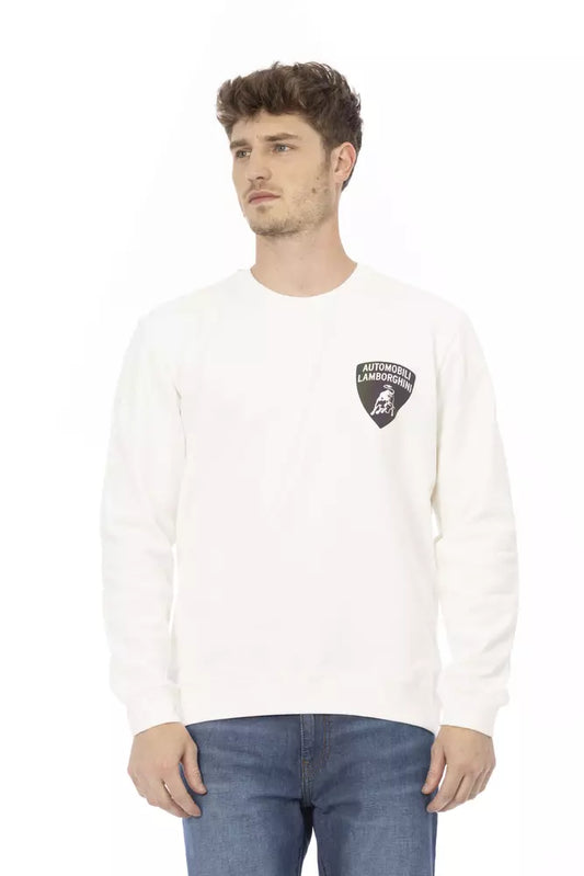 White Cotton Men's Sweater