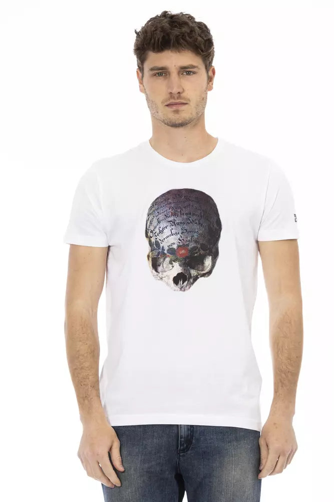 White Cotton Men's T-Shirt