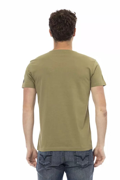 Green Cotton Men's T-Shirt
