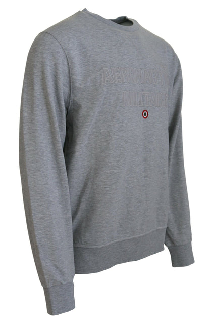 Gray Men Pullover Sweatshirt Sweater