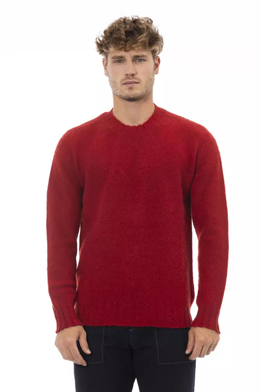 Red Wool Men's Sweater