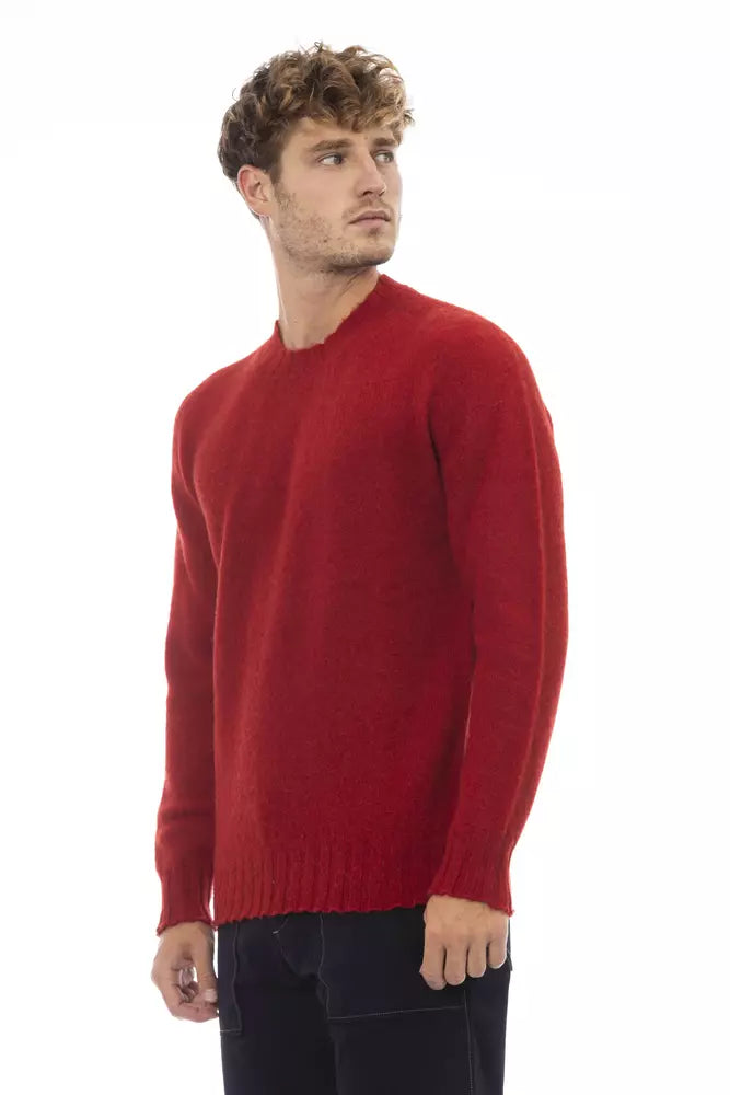 Red Wool Men's Sweater