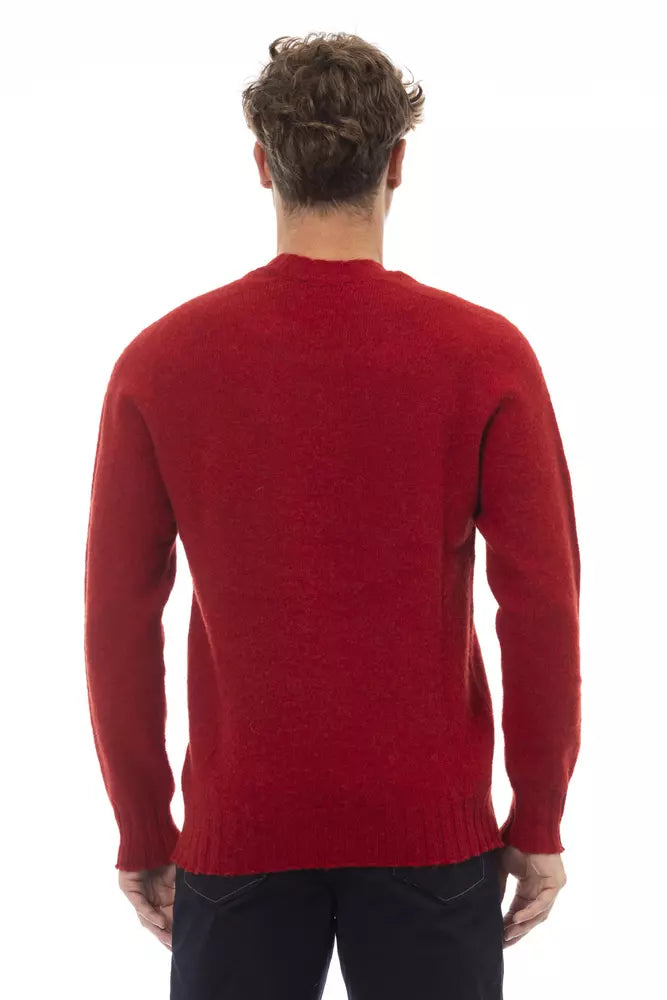 Red Wool Men's Sweater
