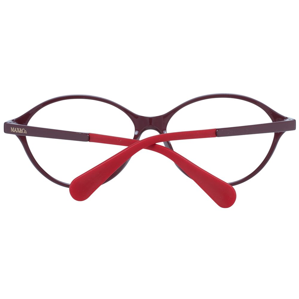 Burgundy Plastic Glasses (Frames)