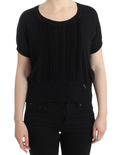 Black short sleeved jumper