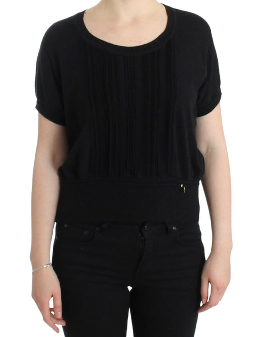 Black short sleeved jumper