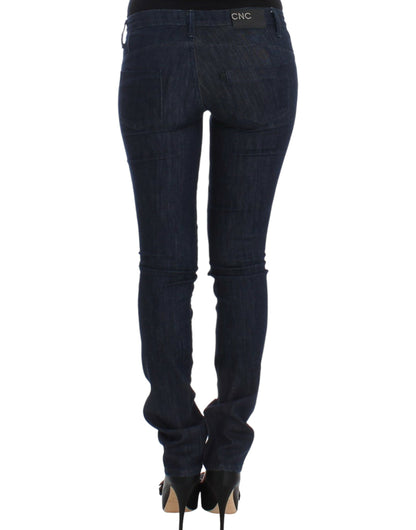 Blue skinny leg jeans