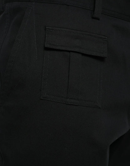 Black Gray slim Cotton Denim Jeans