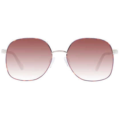 Brown Metal Sunglasses