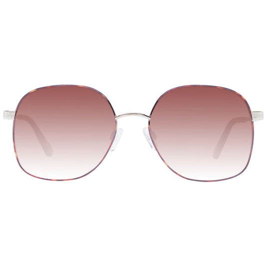 Brown Metal Sunglasses