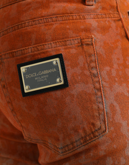 Multicolor Ombre Cotton Slim Fit Denim Jeans