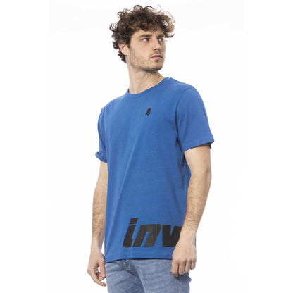 Blue Cotton Men's T-Shirt