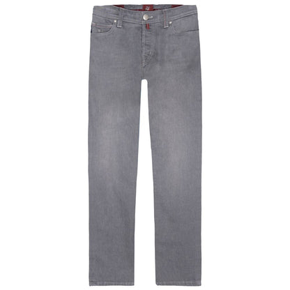Gray Cotton Men Jeans