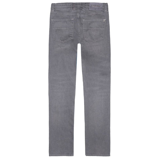 Gray Cotton Men Jeans