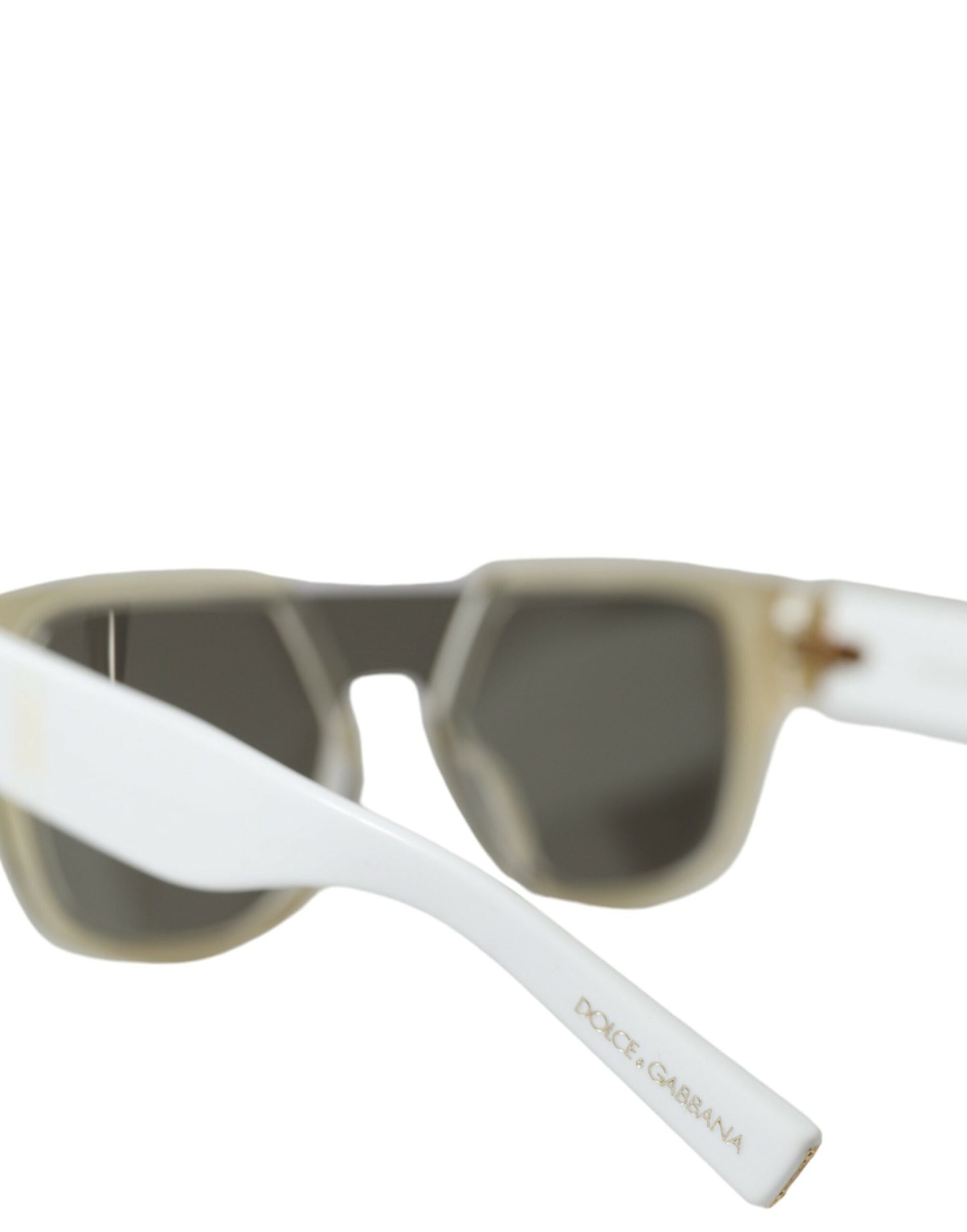 White Acetate Mirror Lenses DG4356 Sunglasses