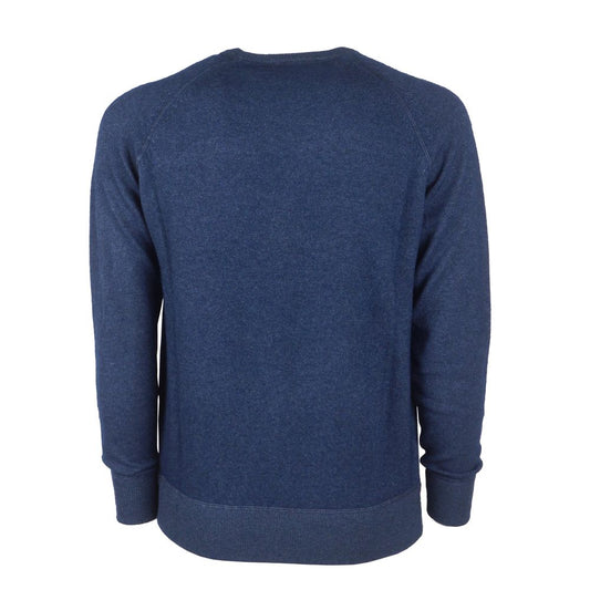 Blue Cashmere Men Sweater