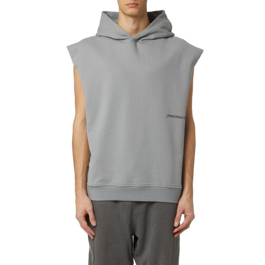 Gray Cotton Men's Sleeveless Sweater