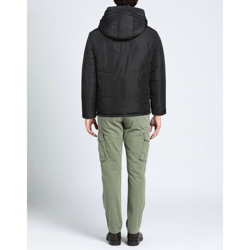 Black Polyamide Men's Jacket