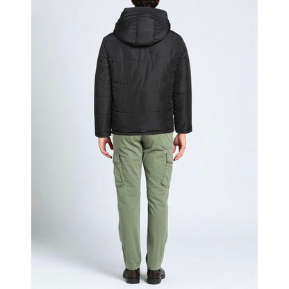 Black Polyamide Men's Jacket