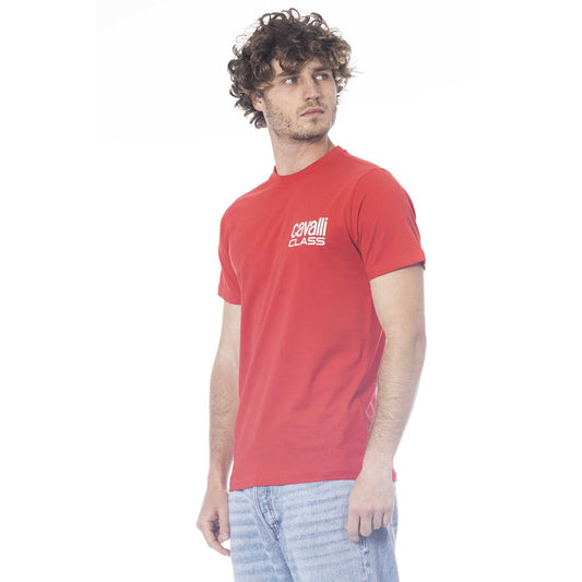 "Red Cotton Men T-Shirt"