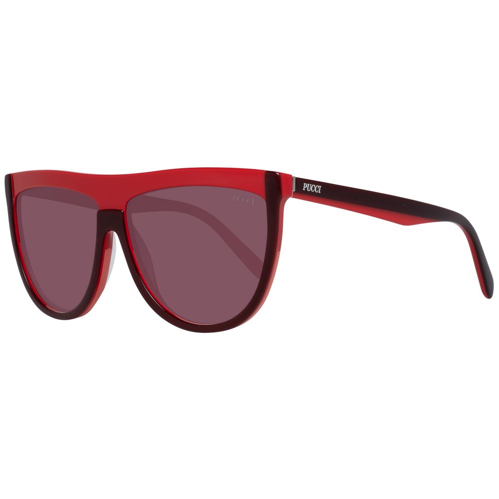 Burgundy Plastic Sunglasses