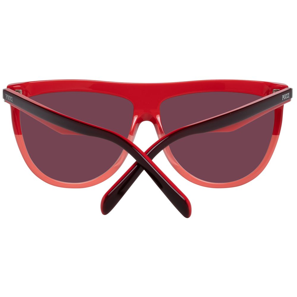 Burgundy Plastic Sunglasses