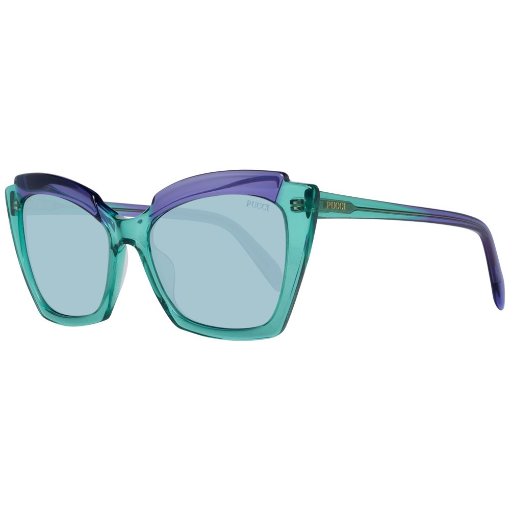 Green Plastic Sunglasses